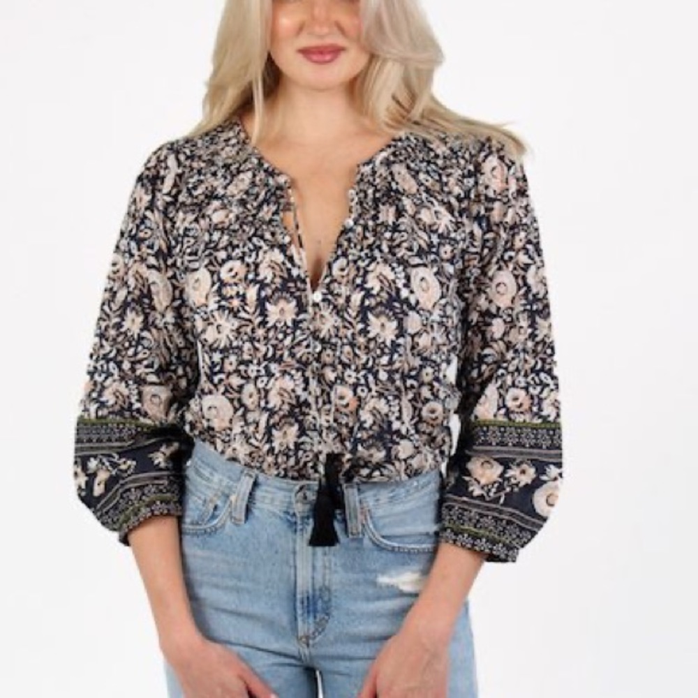 Cleobella hazel top floral Blouse XS